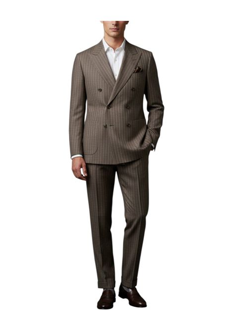 DOUBLE-BREASTED PINSTRIPE SUIT MANUEL RITZ | dress | 4032A3378 26313129